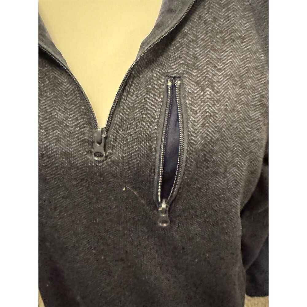 Old River Men's 1/4 Zip Navy Blue Pullover Sweater Size M Casual Knit - Picture 8 of 12